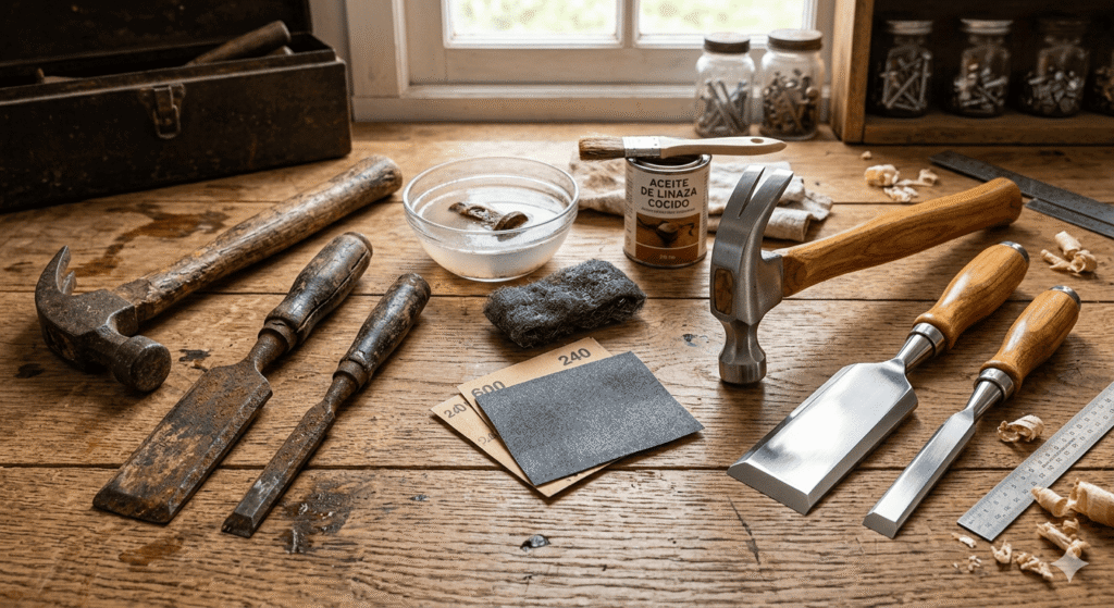 Restauración de formones